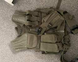Mil tec olive green vest - Used airsoft equipment