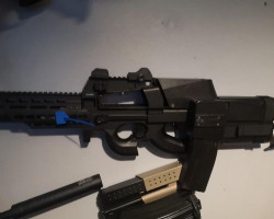 P90 with upgrades and extras - Used airsoft equipment