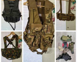 Vests and holsters - Used airsoft equipment