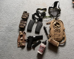 job lot of gear with pistol - Used airsoft equipment