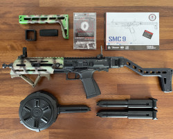 G&G SMC9 GBBR +Upgrades+Extras - Used airsoft equipment