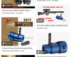 Ares striker AS02 upgrades - Used airsoft equipment