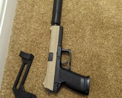 Mk 23 with silencer and holste - Used airsoft equipment