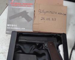 WE Colt m1911 gas pistol - Used airsoft equipment