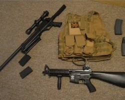 Assault rifle and sniper - £90 - Used airsoft equipment