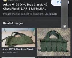 Arkits m170 chest rig olive - Used airsoft equipment