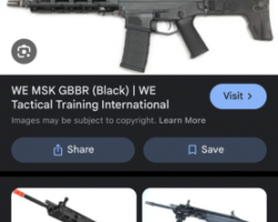 WE GBBR M4 or MSK in black - Used airsoft equipment