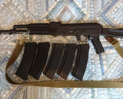 AK74MN + 5x Magazines + Extras - Used airsoft equipment