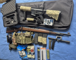 Airsoft bundle - 3x guns + mor - Used airsoft equipment