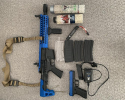 Airsoft M4 2 tone with pistol - Used airsoft equipment