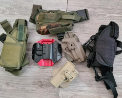various holsters - Used airsoft equipment