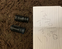 Two muzzle breaks - Used airsoft equipment