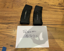 2x Battleaxe Windowed High cap - Used airsoft equipment