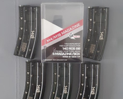 Ares Amoeba Transparent Mags - Used airsoft equipment