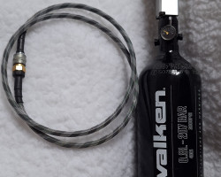 HPA tank, regulator and line - Used airsoft equipment