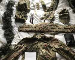 various tactical gear - Used airsoft equipment
