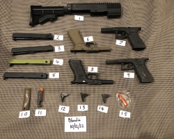 Various parts clearout - Lot 1 - Used airsoft equipment